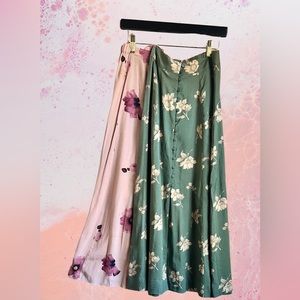 Bundle 2. 1990s Express Marque Internationale petite maxi skirts size Petite Sm